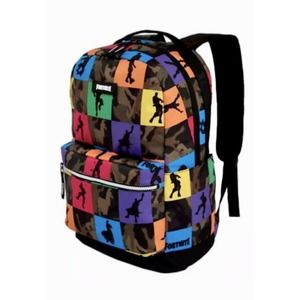 Kids Fortnite The Multiplier Camo Backpack Bag NWT